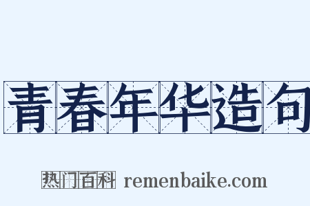 青春年华造句是什么意思的图片
